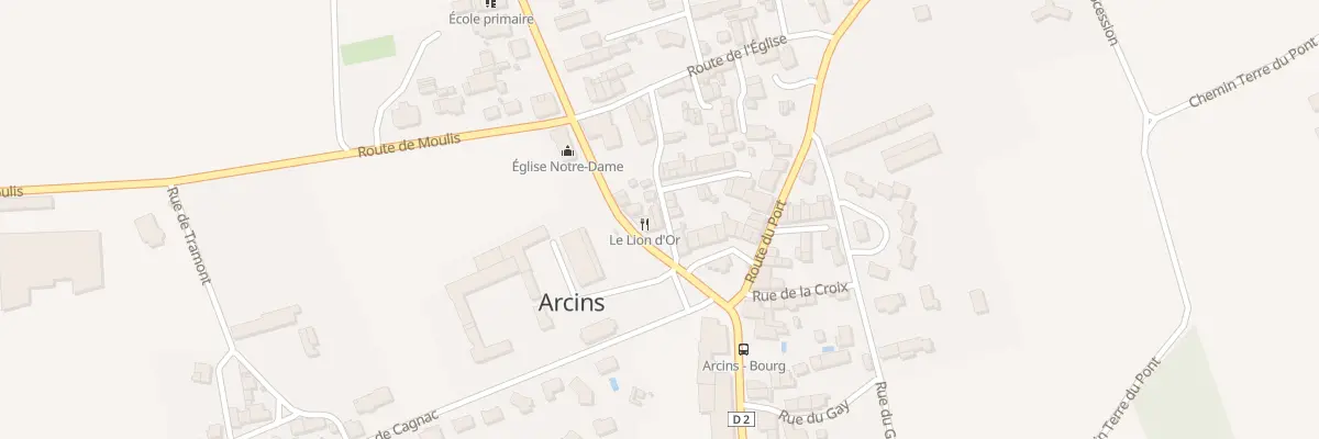 Plan du 2 Rue du Bourg à Arcins