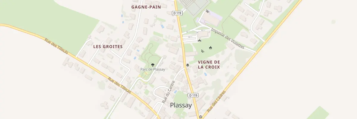 Plan du 1 Rue de la Poste à Plassay