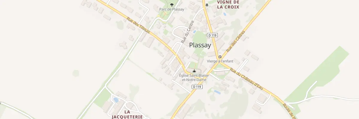 Plan du 2 Rue des Tilleuls à Plassay