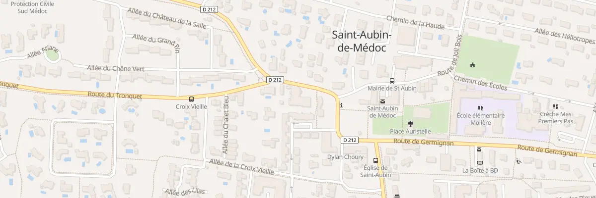Plan du 1 Rte de Saint-Medard à Saint-Aubin-de-Médoc