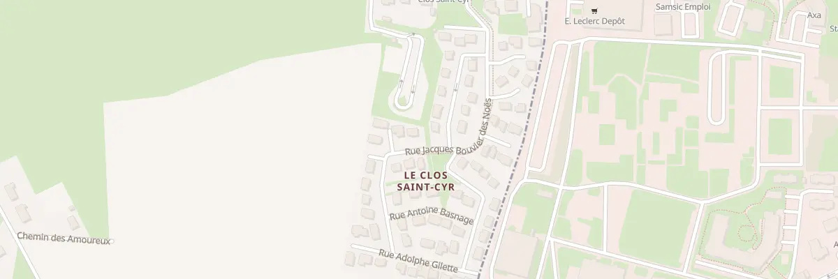 Plan du 2 Rue Jacques Bouvier des Noës à Vaucelles