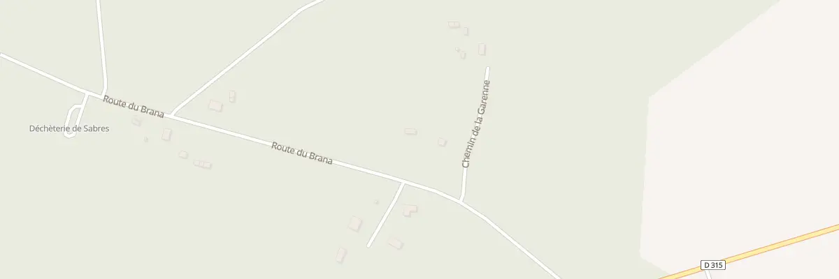 Plan du 1231 Rte du Brana à Sabres