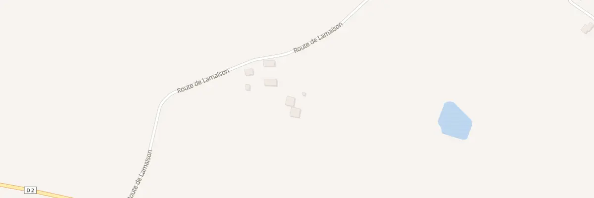 Plan du 887 Rte de Lamaison à Bergouey