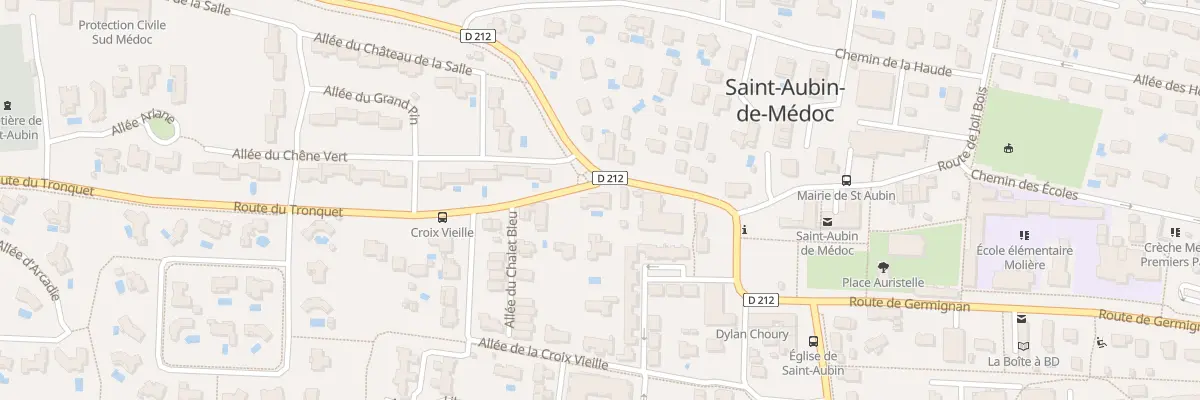Plan du 2B Rte du Tronquet à Saint-Aubin-de-Médoc