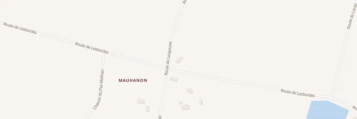 Plan du 1701 Rte de Lesgouret à Meilhan