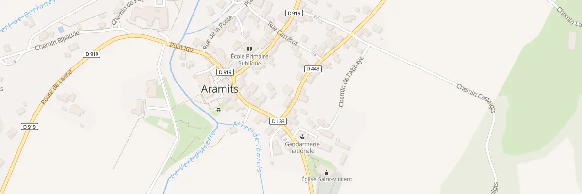Plan du 3 Rue Pouquette à Aramits
