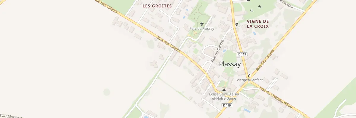 Plan du 11 Rue des Tilleuls à Plassay