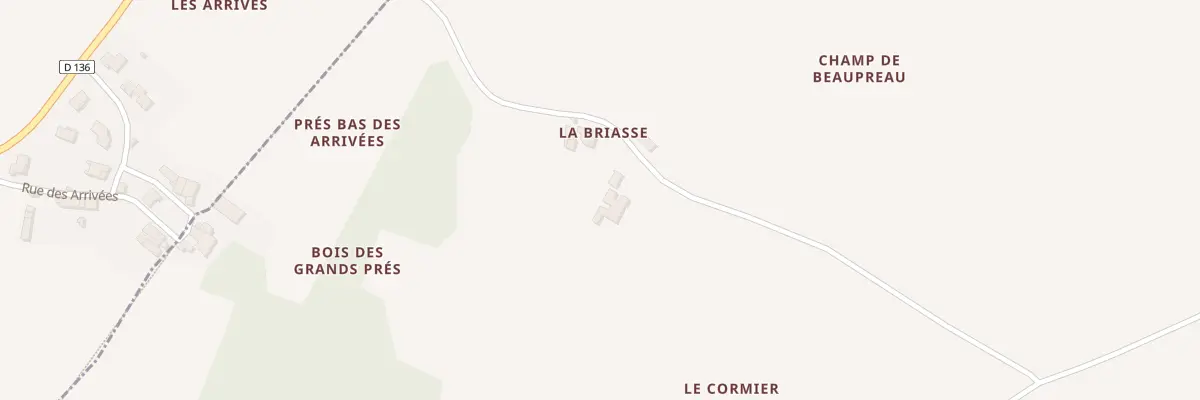 Plan du 8 Rue La Briasse à Rioux