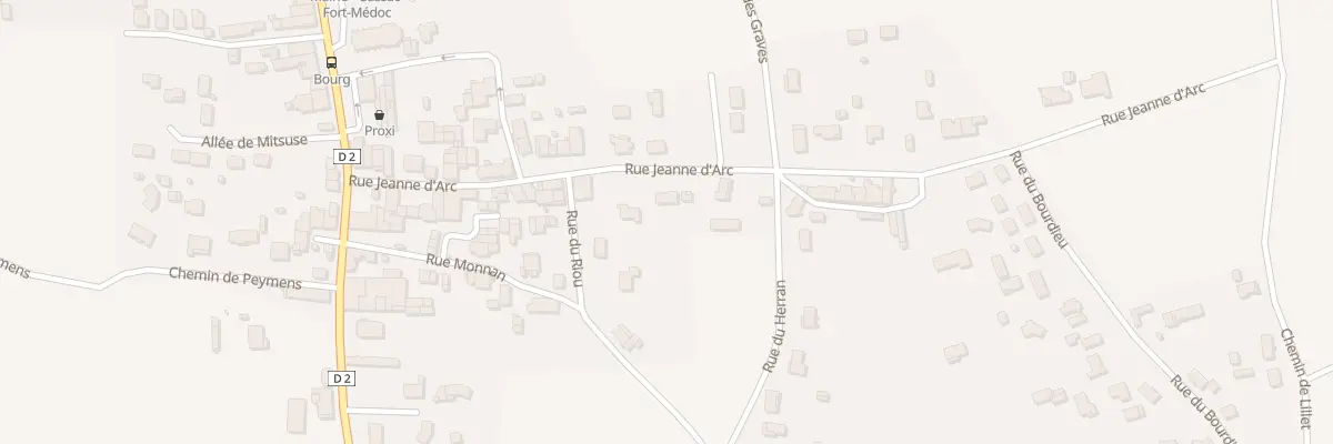 Plan du 17 Rue Jeanne d’Arc à Cussac-Fort-Médoc
