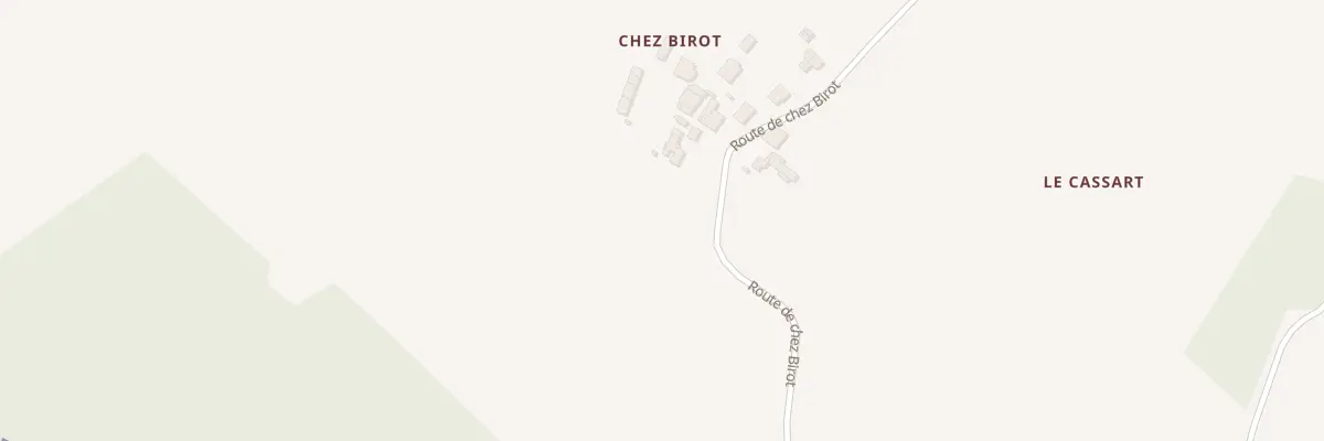 Plan du 42 Rte de Chez Birot à Cravans