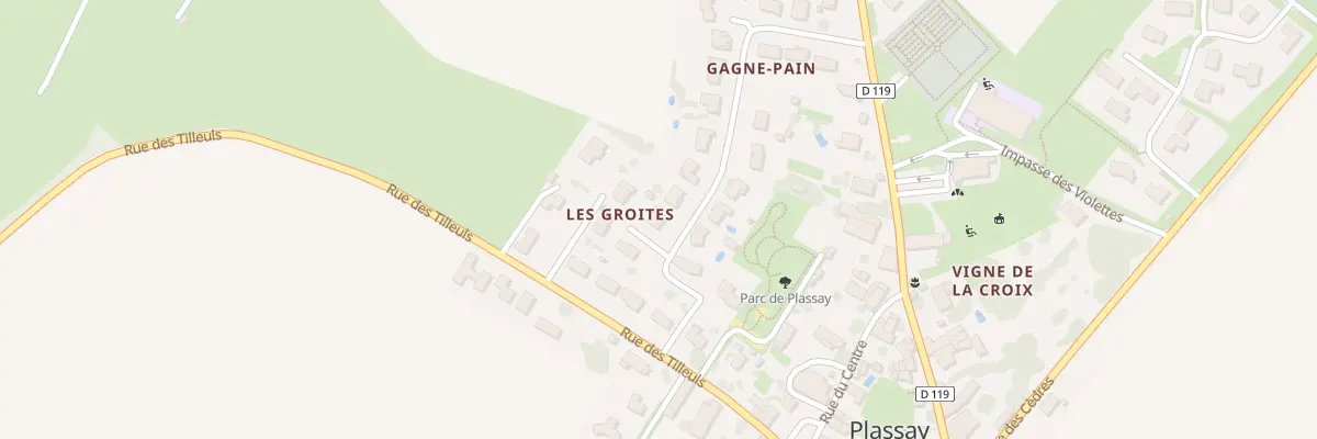 Plan du 7 Rue des Groites à Plassay