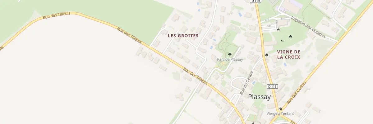Plan du 14 Rue des Tilleuls à Plassay