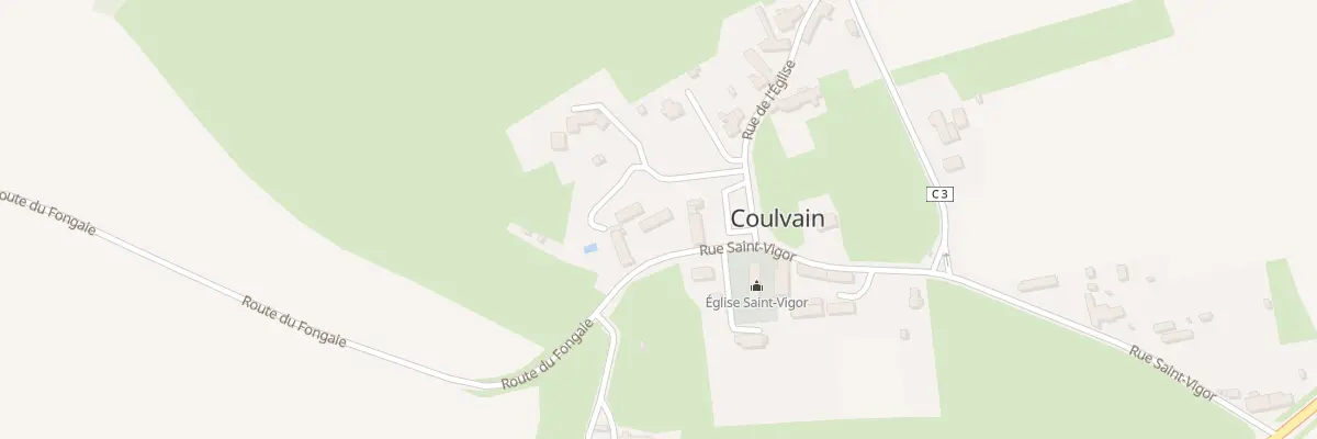 Plan du 3 Rue Saint Vigor - Coulvain à Seulline