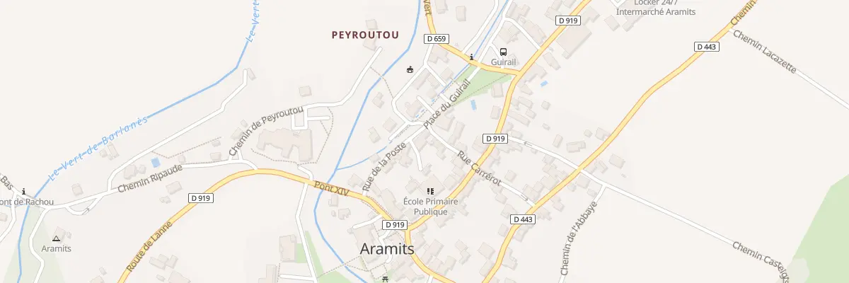 Plan du 2 Rue Carrérot à Aramits