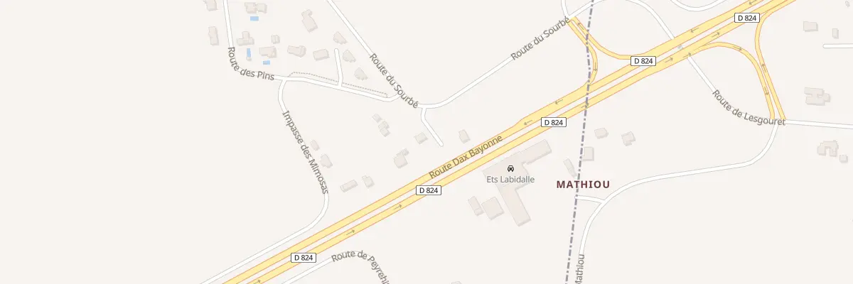 Plan du 210 Rte du Sourbé à Carcarès-Sainte-Croix