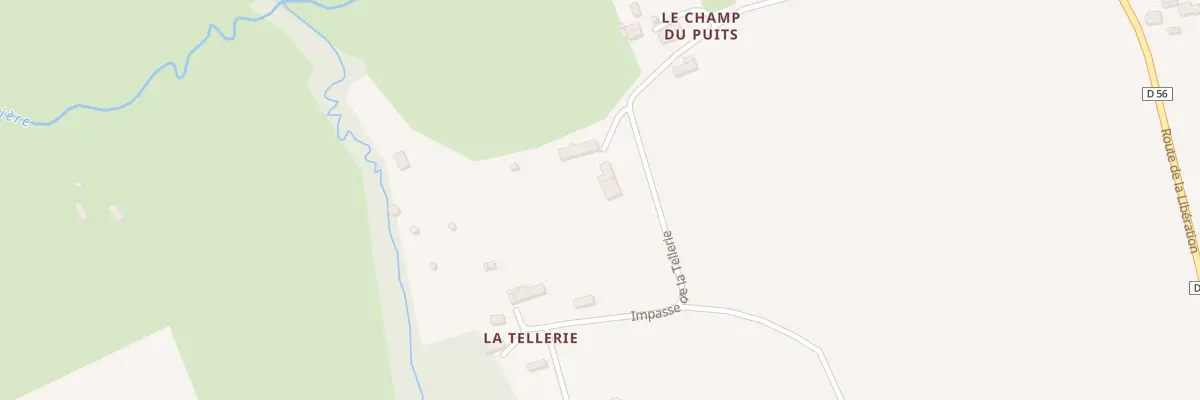 Plan du 8 Che de la Tellerie - Le Theil à Valdallière