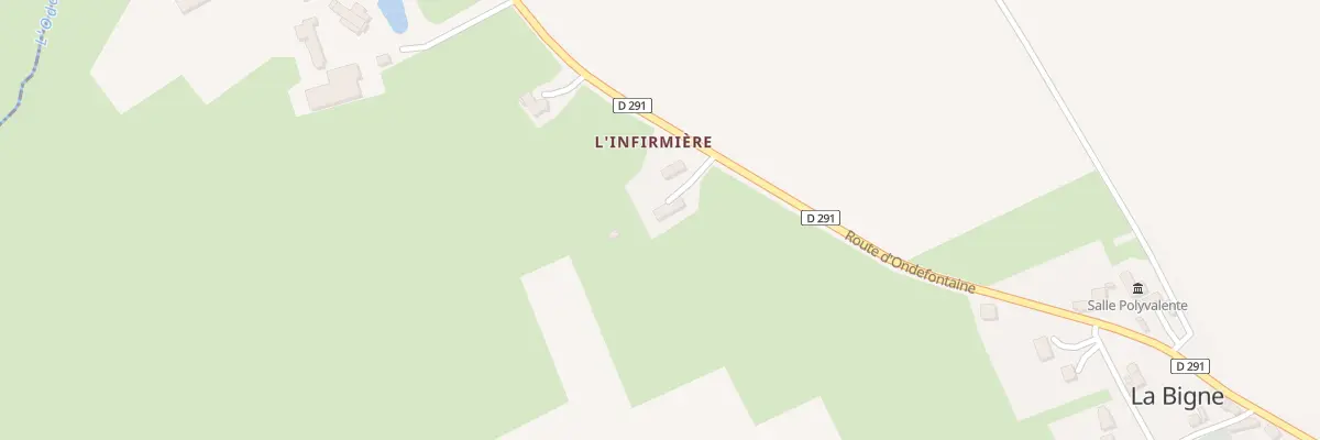 Plan du 8 Rte de Ondefontaine - La Bigne à Seulline