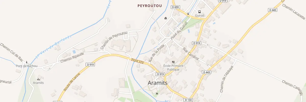 Plan du 3 Rue de la Poste à Aramits