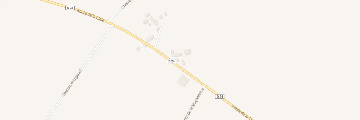 Plan du 4 Rte de la Claie à Saint-Fraimbault