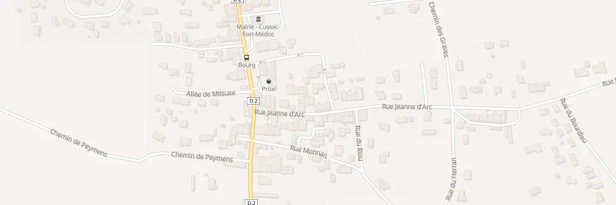 Plan du 14 Rue Jeanne d’Arc à Cussac-Fort-Médoc