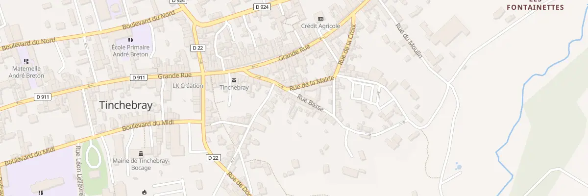 Plan du 28 Rue du Docteur Coulombe à Tinchebray-Bocage