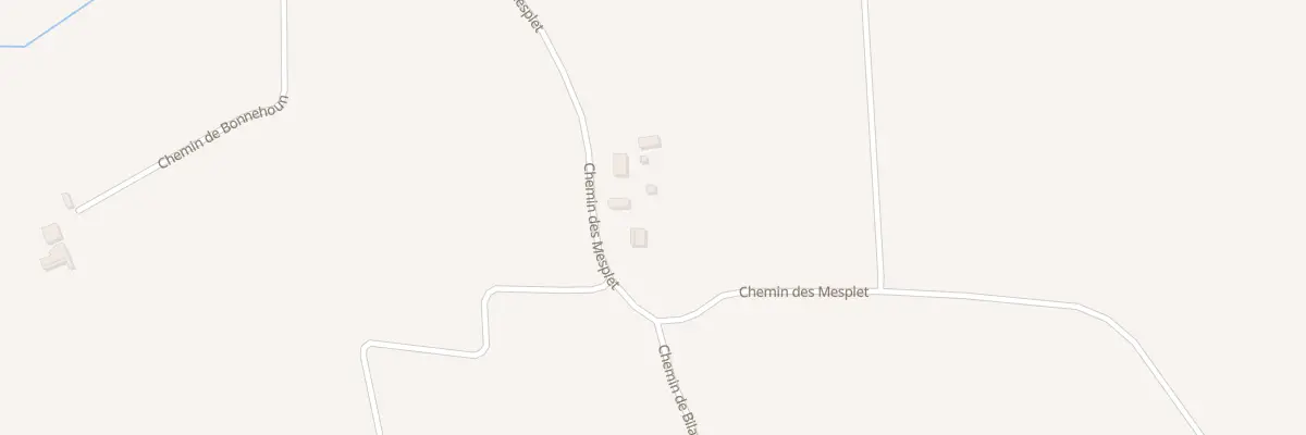 Plan du 885 Che de Mesplet à Souprosse