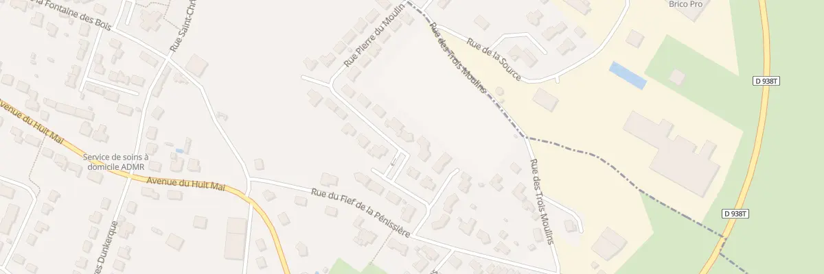 Plan du 16 Rue alphonse daudet à La Châtaigneraie