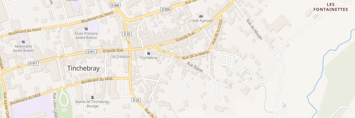 Plan du 18 Rue du Docteur Coulombe à Tinchebray-Bocage