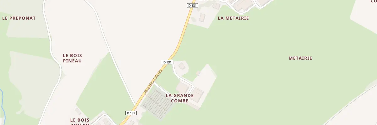Plan du 40 Rue des Tilleuls à Varzay