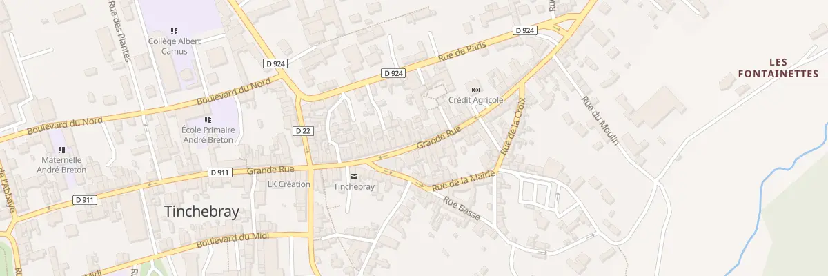 Plan du 46 Grande Rue à Tinchebray-Bocage