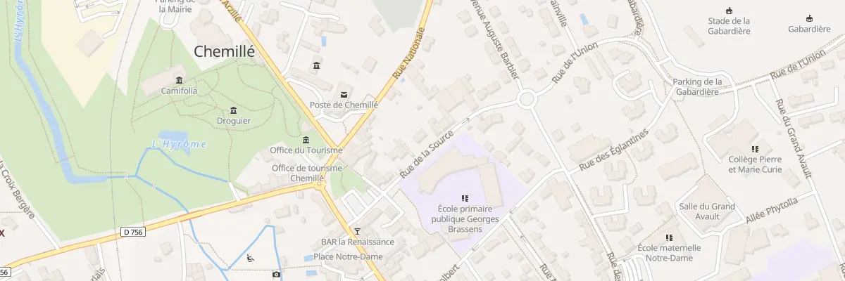 Plan du 21 Rue de la Source à Chemillé-en-Anjou