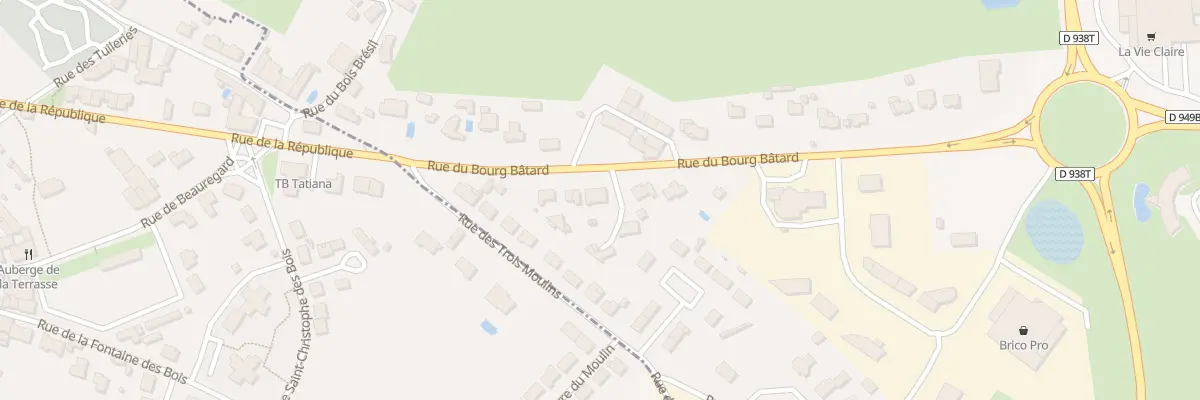 Plan du 30 Rue du bourg bâtard à Terval