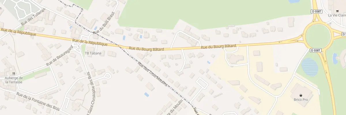 Plan du 26 Rue du bourg bâtard à Terval