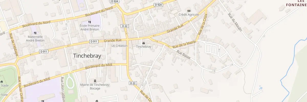 Plan du 10 Rue du Docteur Coulombe à Tinchebray-Bocage