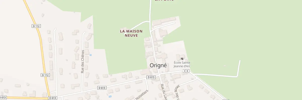 Plan du 9 Rue de Beausoleil à Origné