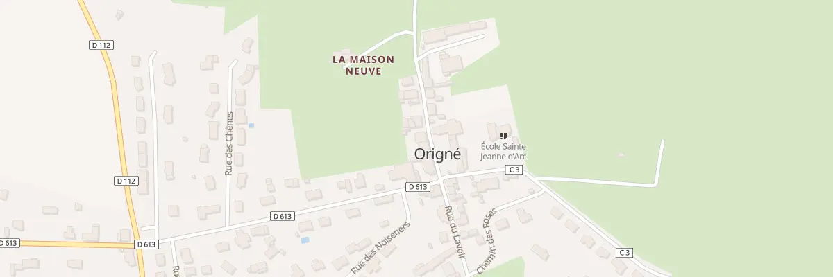 Plan du 5 Rue de Beausoleil à Origné