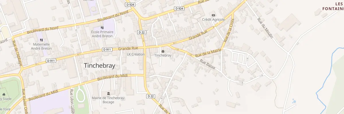 Plan du 4T Rue du Docteur Coulombe à Tinchebray-Bocage