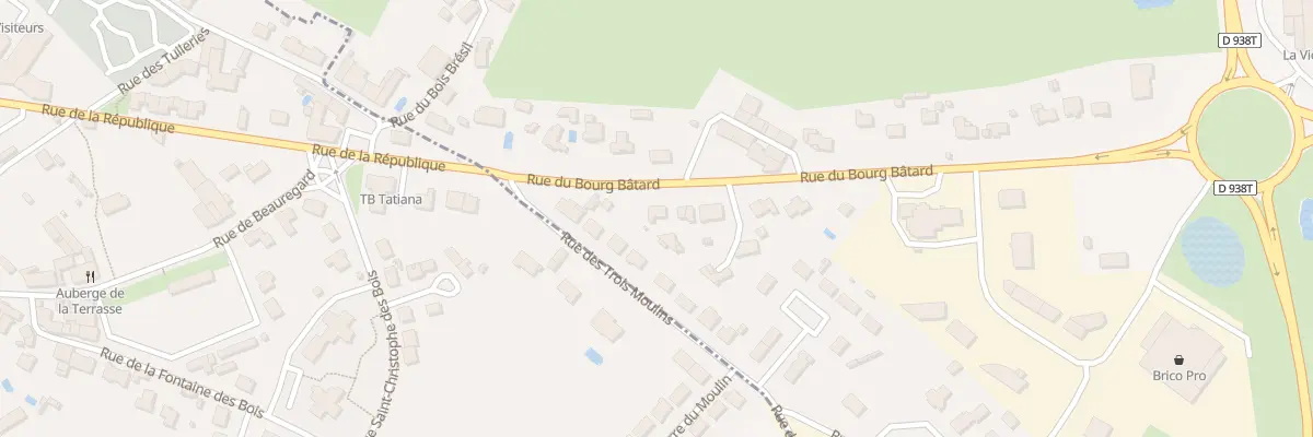 Plan du 24 Rue du bourg bâtard à Terval