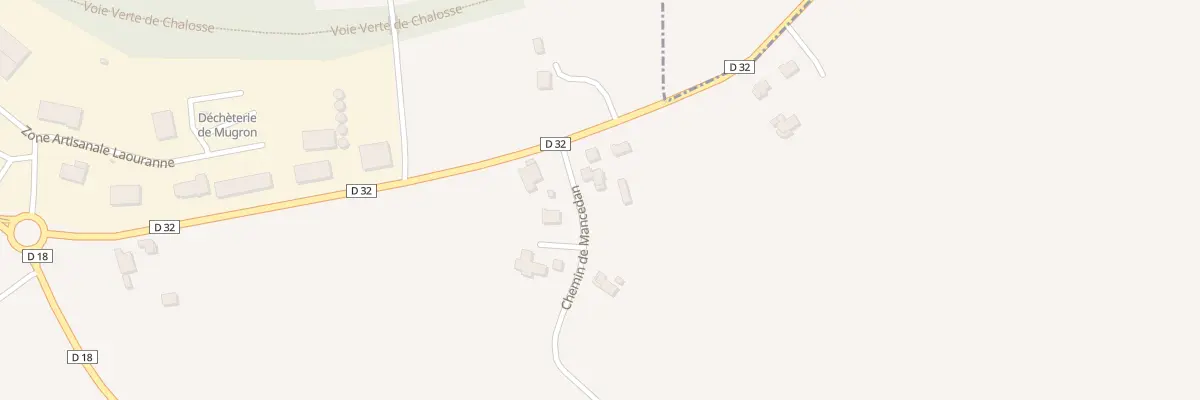 Plan du 1636 Rte de Saint-Sever à Mugron