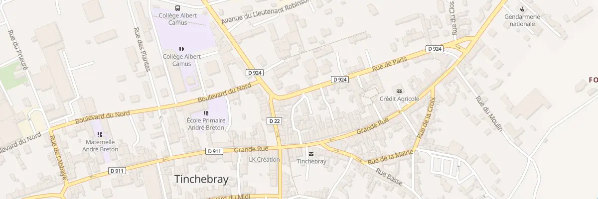Plan du 10 Rue de Paris à Tinchebray-Bocage