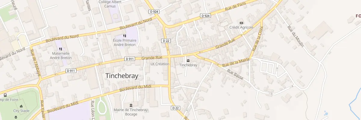 Plan du 87 Grande Rue à Tinchebray-Bocage