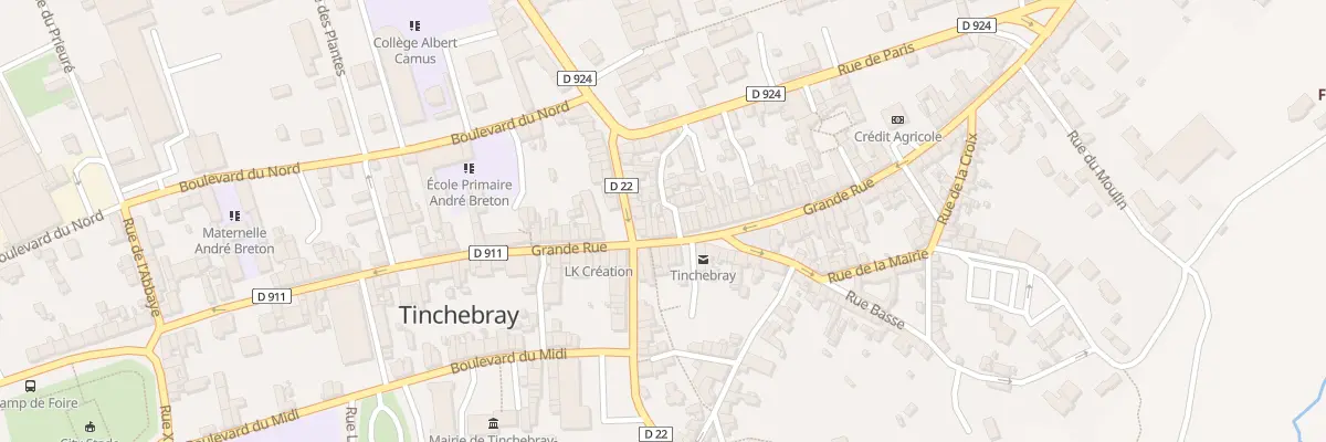 Plan du 82 Grande Rue à Tinchebray-Bocage