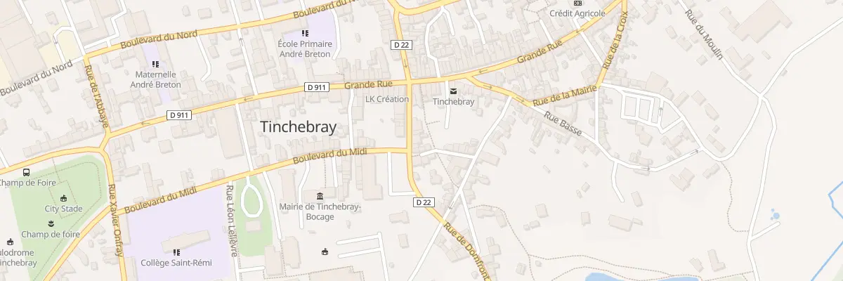 Plan du 7 Rue de Domfront à Tinchebray-Bocage