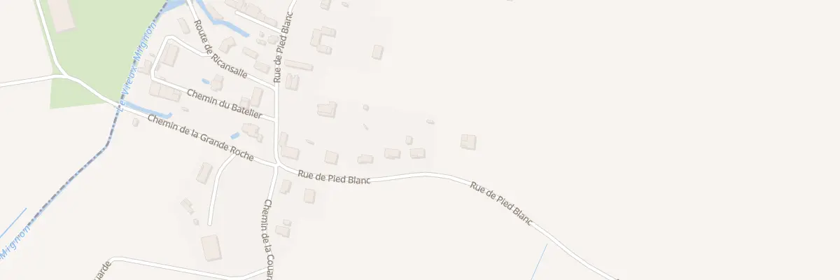 Plan du 89 Rue de Pied Blanc à Saint-Hilaire-la-Palud