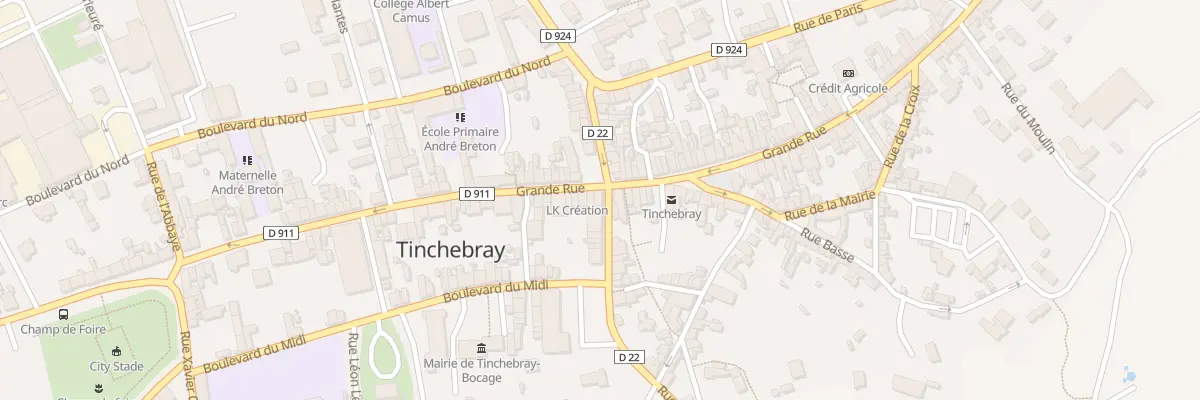 Plan du 2 Rue de Domfront à Tinchebray-Bocage