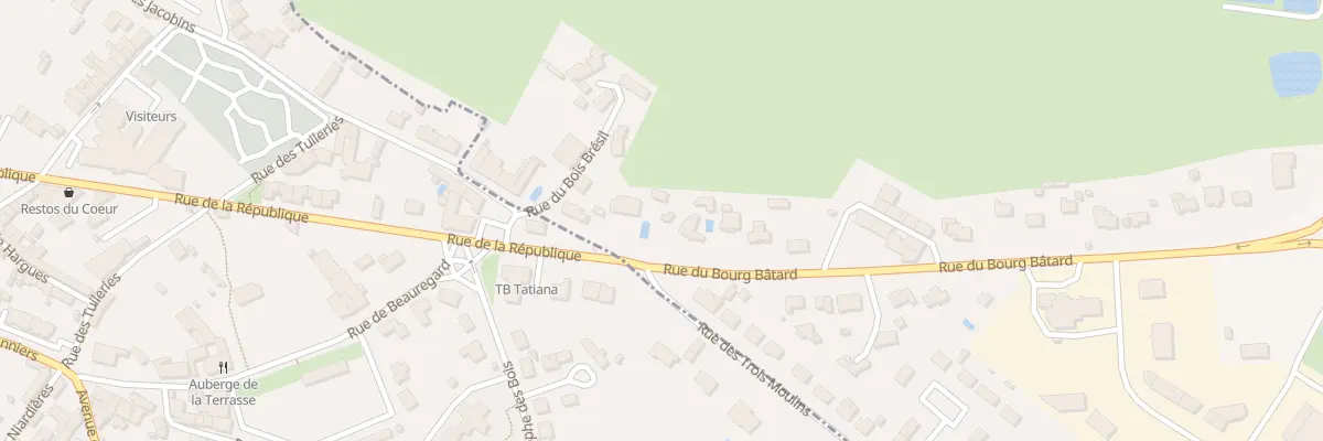 Plan du 3 Rue du bourg bâtard à Terval
