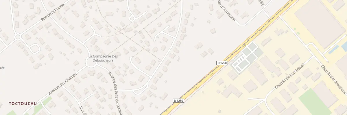 Plan du 22 Rue du Petit Bois à Pessac
