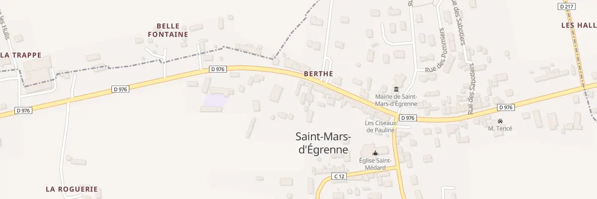 Plan du 25 Rue du Mont St Michel à Saint-Mars-d’Égrenne