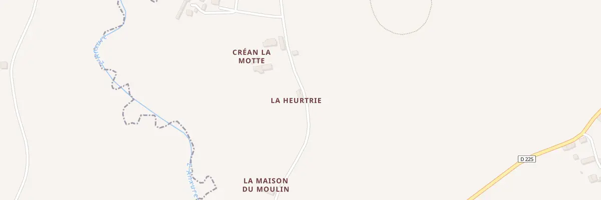 Plan du 1 La Heurtrie à Alexain