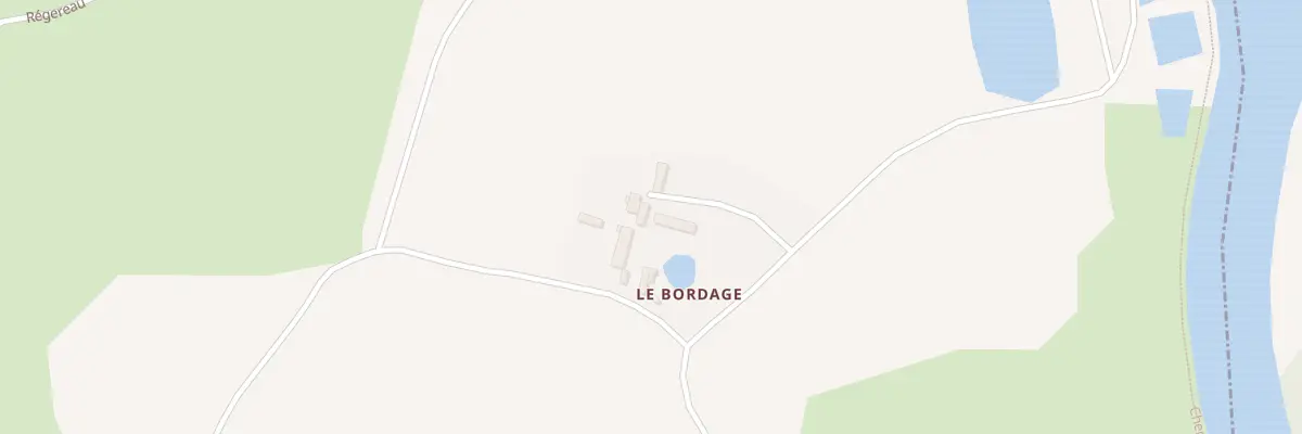 Plan du 4 Le Bordage à Origné